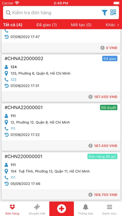 Capturas de pantalla de CHN Logistics
