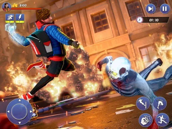 Flying Rope Superhero Fighter2 iPad  Screenshots