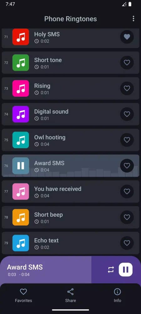 ภาพหน้าจอของ Phone ringtones
