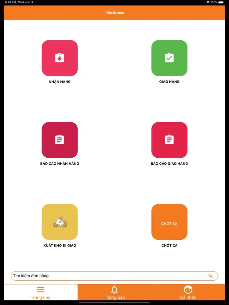TAT Shipper iPad  Screenshots