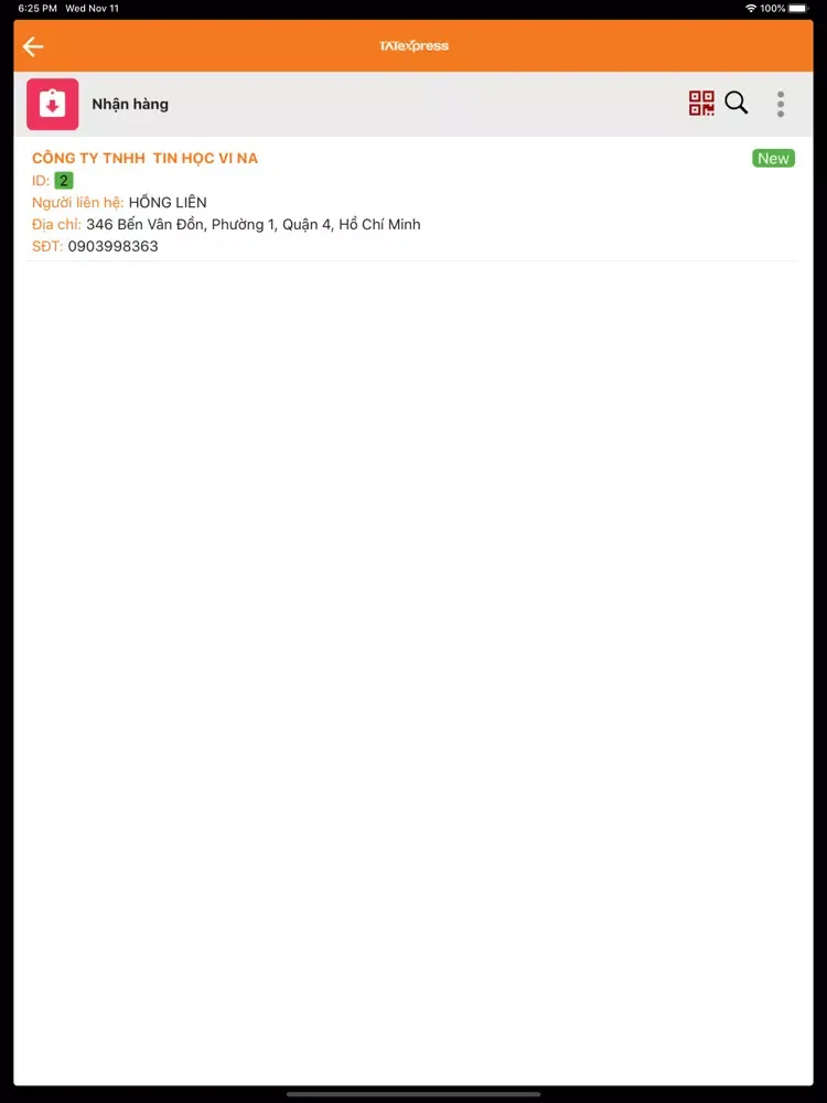 TAT Shipper iPad  Screenshots