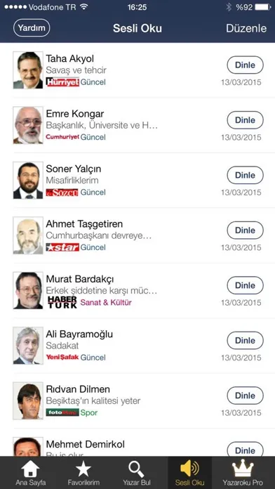 Скриншоты Köşe Yazarları - Yazaroku.Com