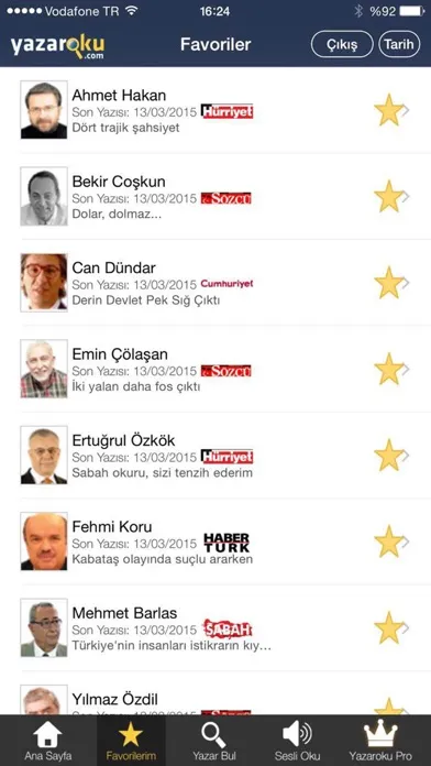 Скриншоты Köşe Yazarları - Yazaroku.Com