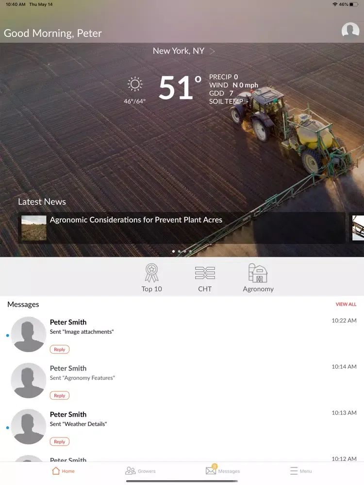 Capturas de pantalla de WinField United Seller iPad 