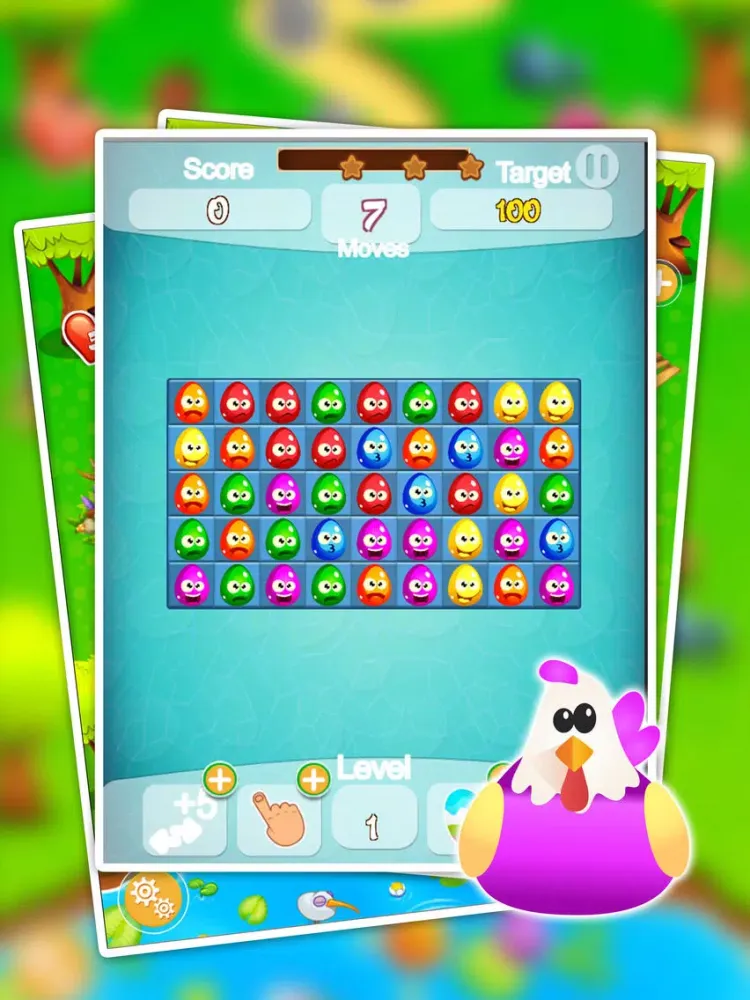 crush eggs - Eagle Baby Egg Blast iPad 应用截图