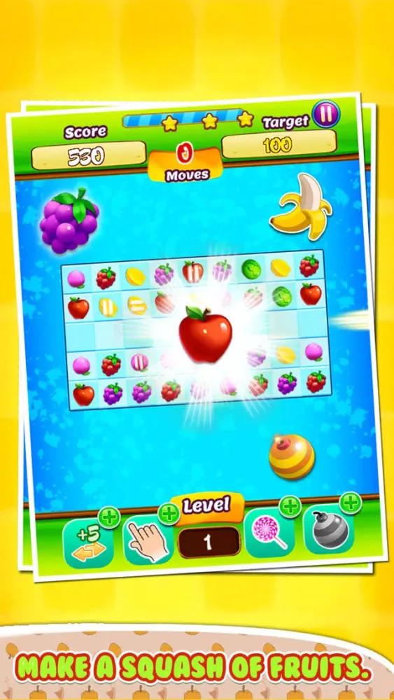 Garden Fruit Mania: Match3 Fruit - Garden Fruit - Pop Clash FREE应用截图