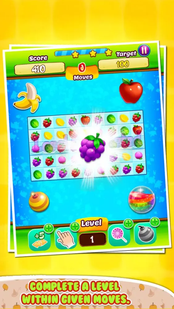 Garden Fruit Mania: Match3 Fruit - Garden Fruit - Pop Clash FREE应用截图