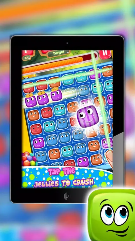 Ảnh chụp màn hình của Jelly Link Crush - Match The Jellies - Jelly Cube Pipe Link Match - Awesome Jelly Bean Link - Connect the Candies