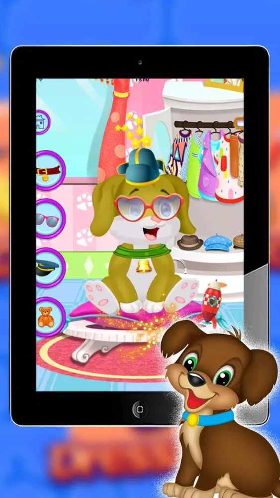 Ảnh chụp màn hình của puppy daycare - Messy Animal - Pet Vet Care and dress up puppy