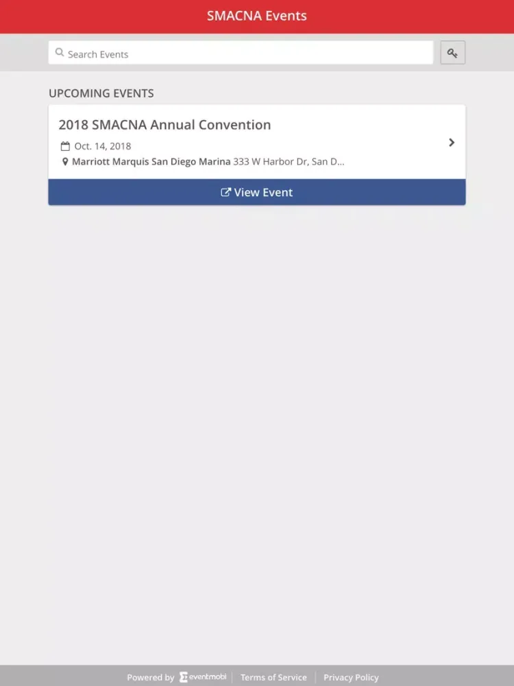 Скриншоты SMACNA Events iPad 