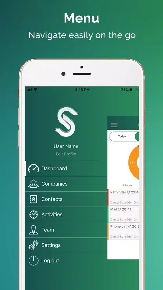 Screenshot di SMAC CRM