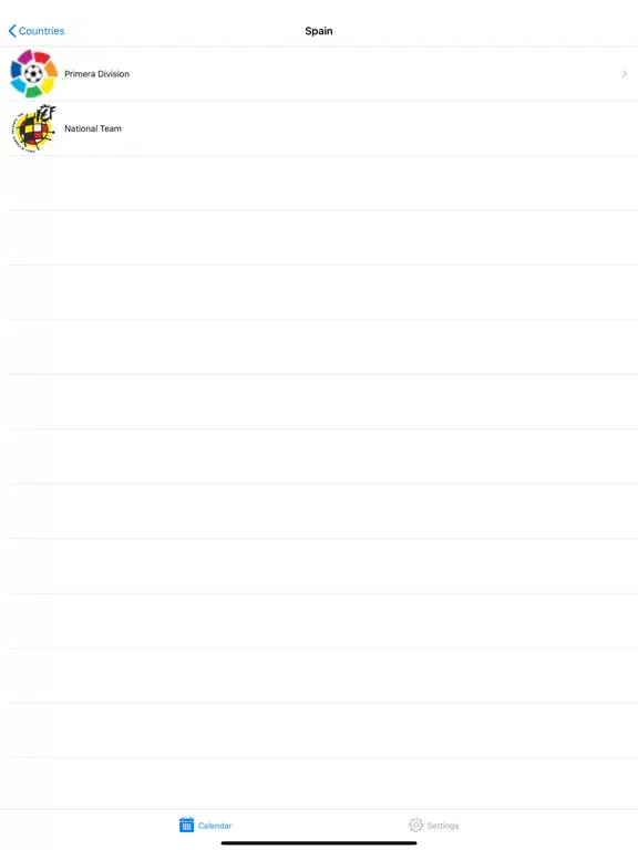 Football Calendar Plus iPad  স্ক্রিনশট