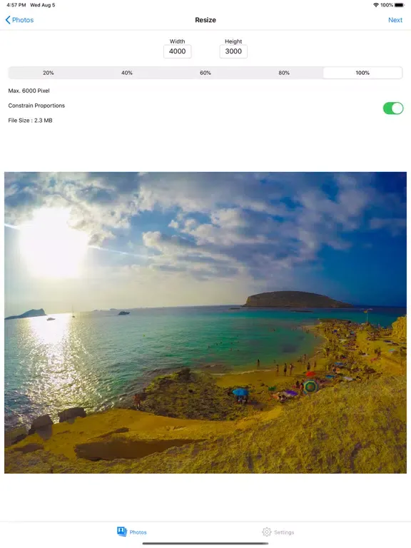 Capturas de pantalla de Image Resize + Convertor iPad 
