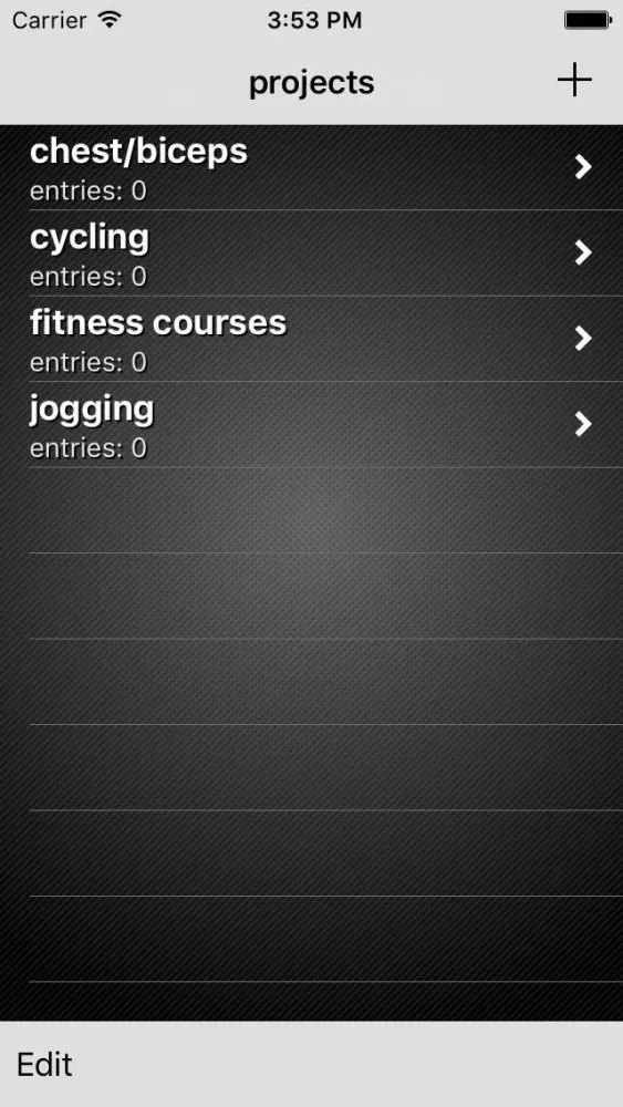 Progress It! Fitness Edition Screenshots