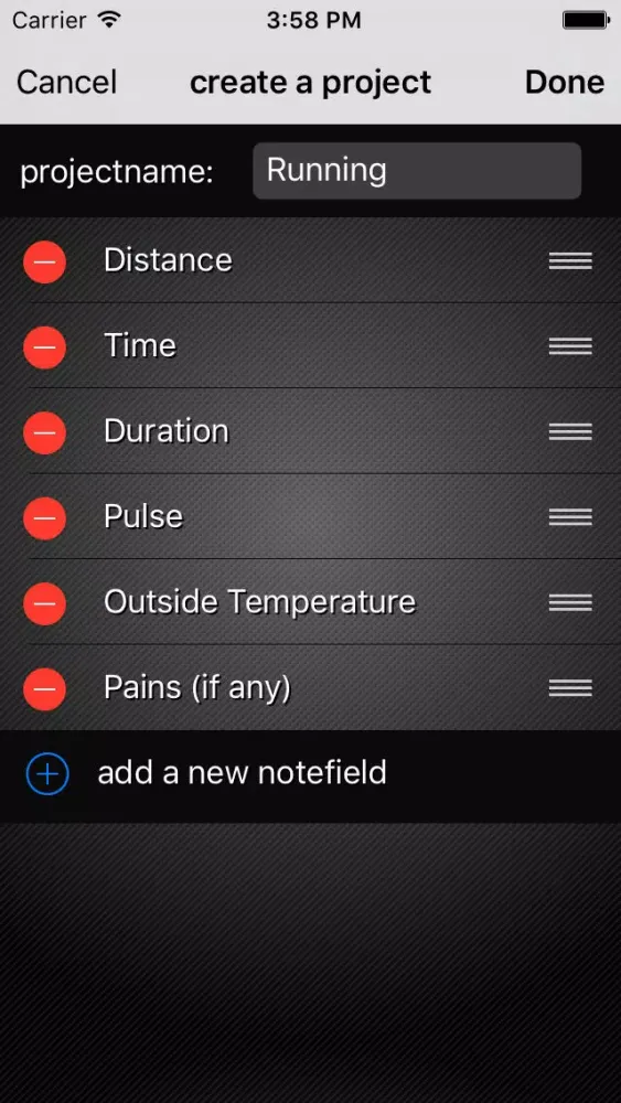 Progress It! Fitness Edition Screenshots