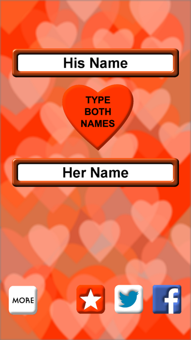 ภาพหน้าจอของ Love Test Names