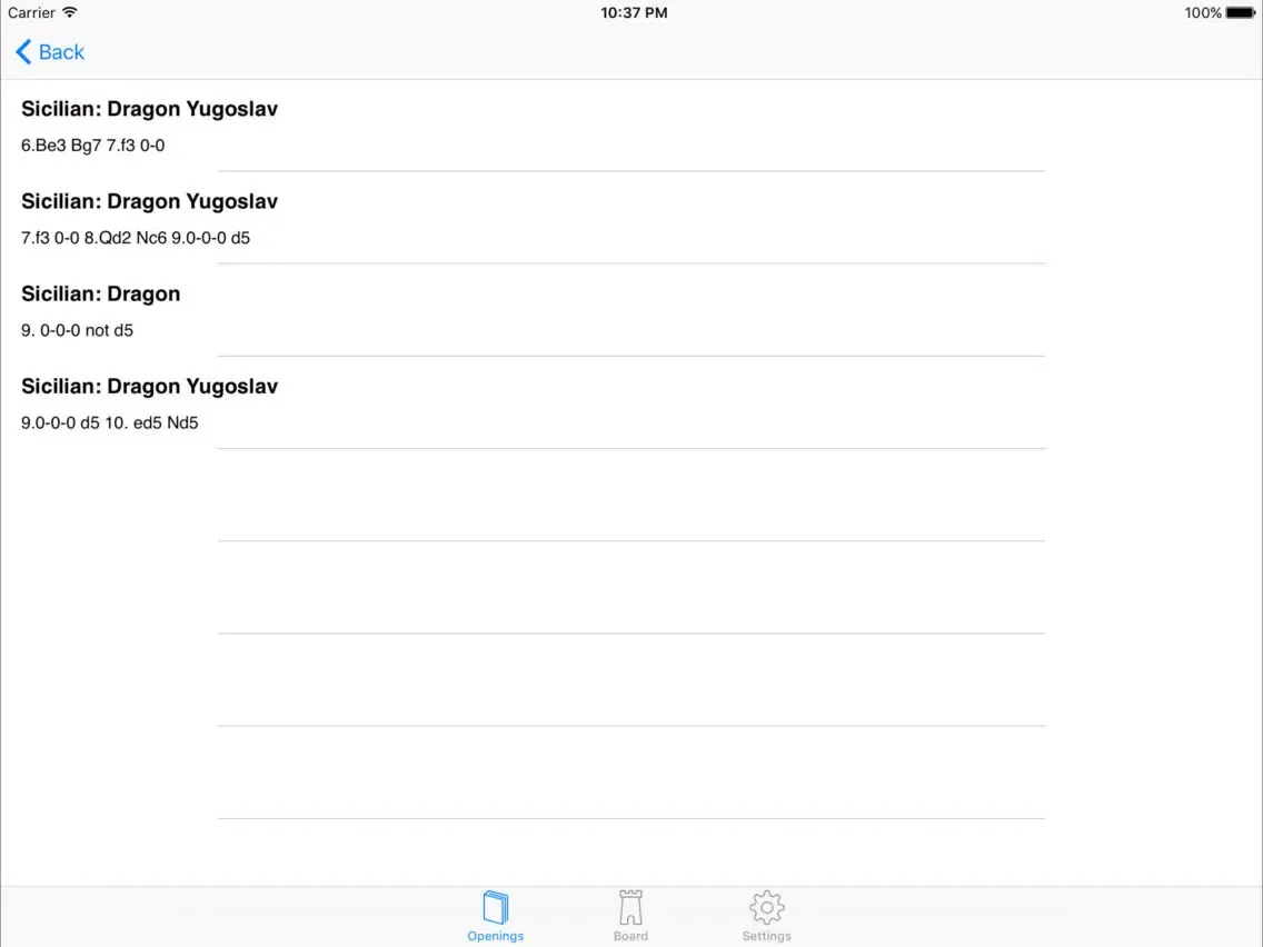Capturas de pantalla de Encyclopedia of Opening iPad 