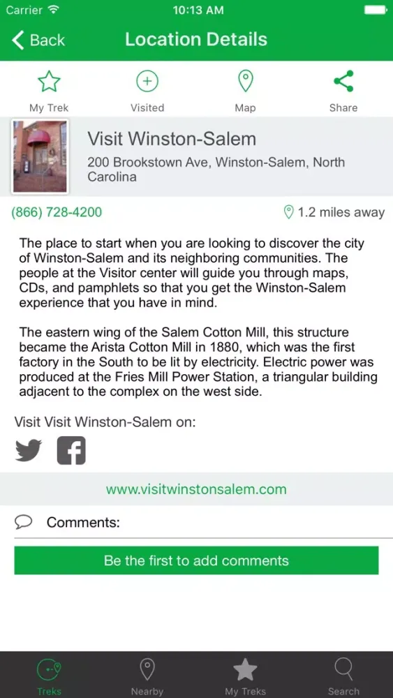 Скриншоты TreksInTheCity: Winston-Salem