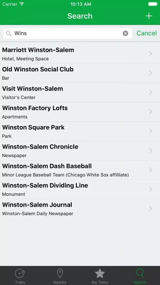 Скриншоты TreksInTheCity: Winston-Salem