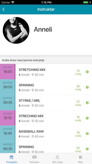 Aktiv Booking Screenshots