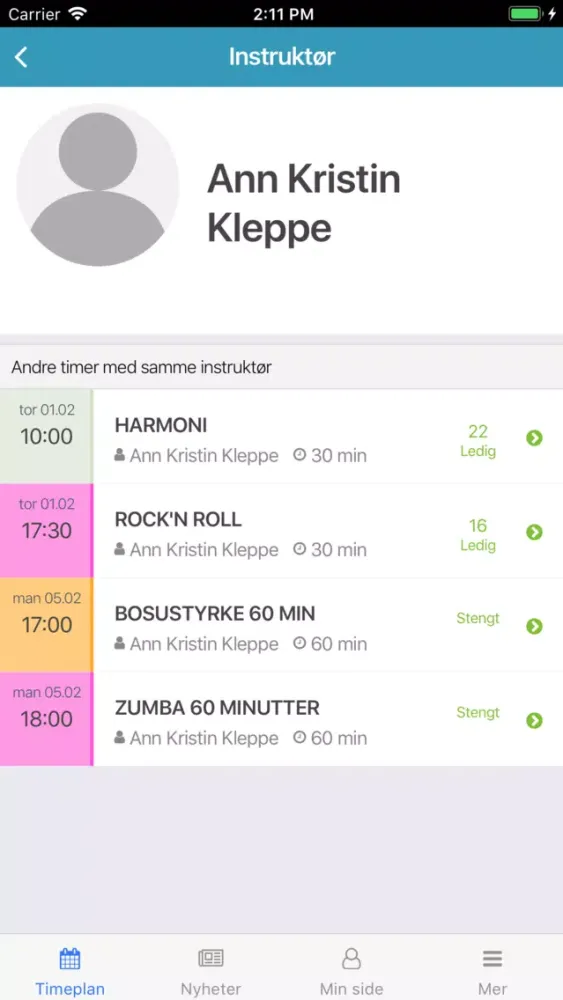 Zrzuty ekranu MyLife Skien