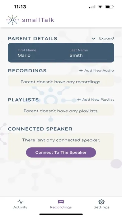 smallTalk Connect: NICU Baby應用截圖