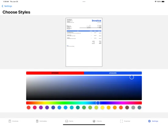 InvoiceDone iPad  Screenshots