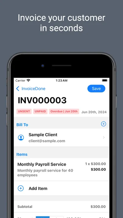 InvoiceDone Screenshots