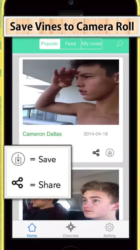 Скриншоты Save the Best Vines Videos