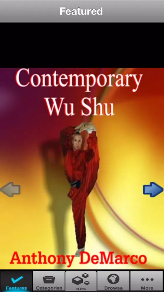 Tangkapan layar Black and Blue Martial Arts Video Library