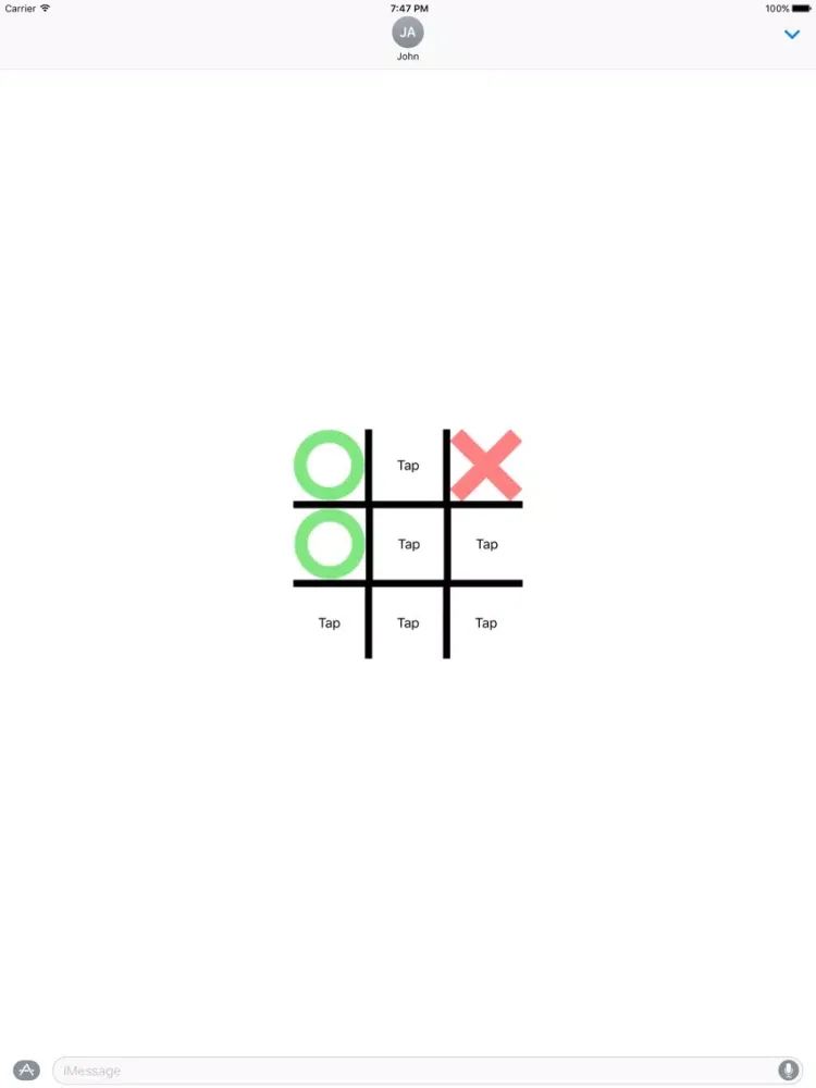 Tic Tac Toe for Message iPad  스크린샷