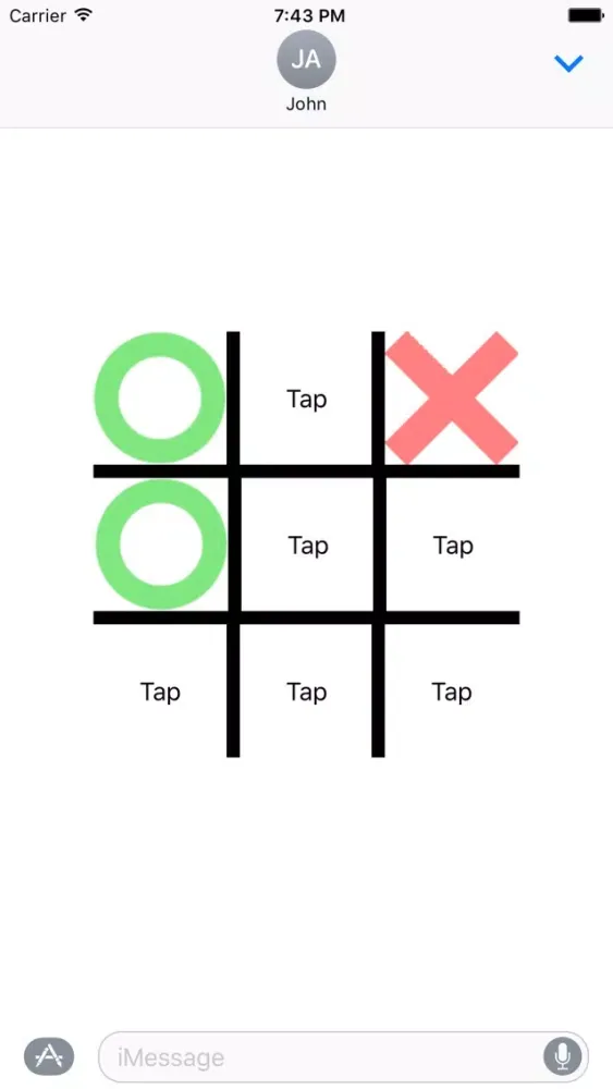 Tic Tac Toe for Message 스크린샷