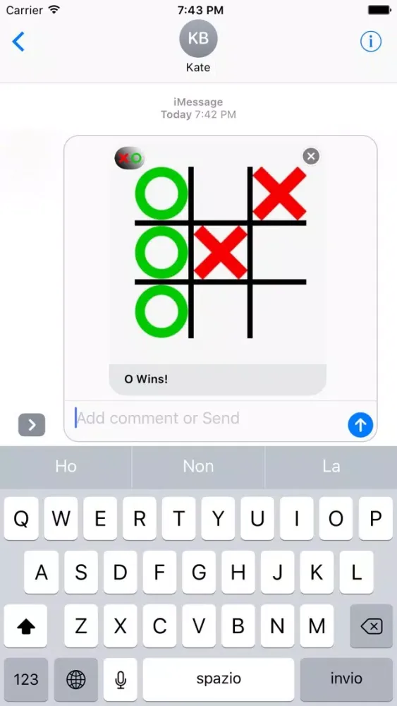 Tic Tac Toe for Message 스크린샷