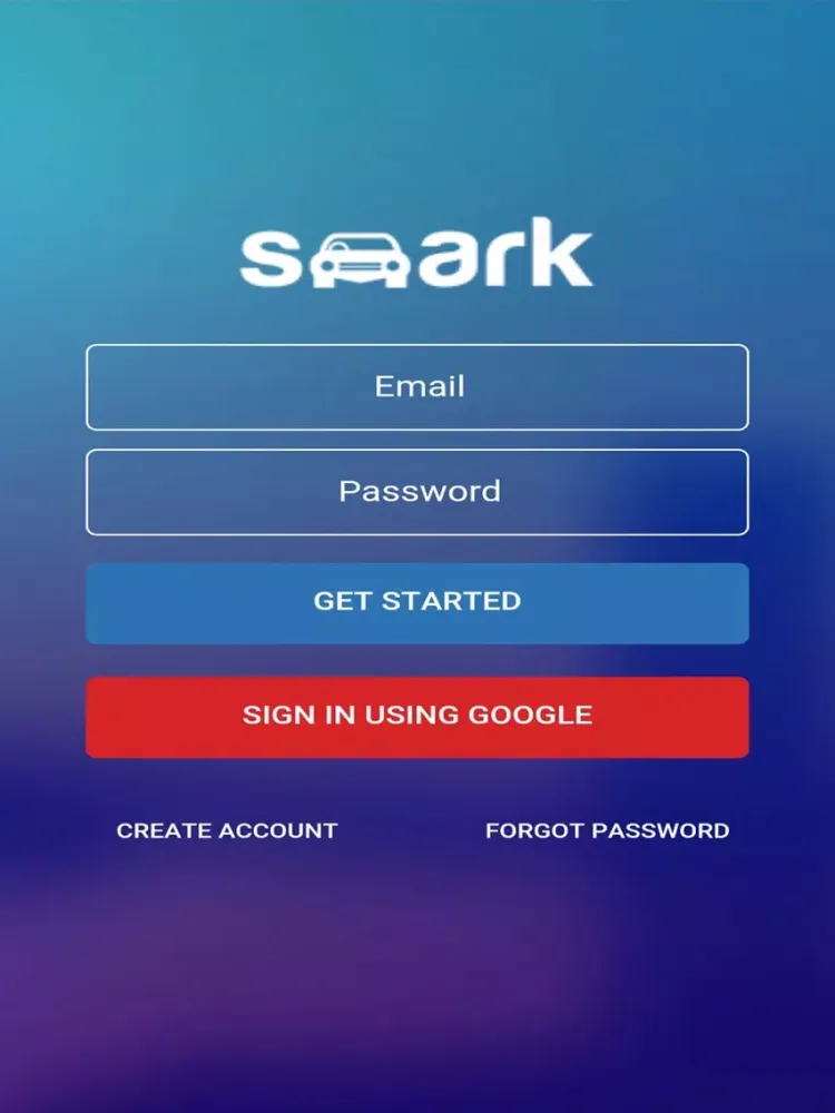 Tangkapan layar Smark Parking iPad 
