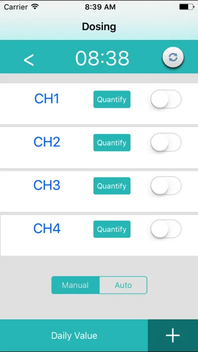 AQUA Dosing Screenshots