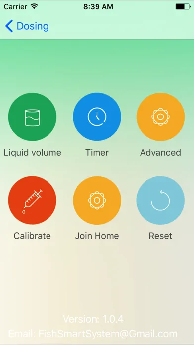 AQUA Dosing Screenshots