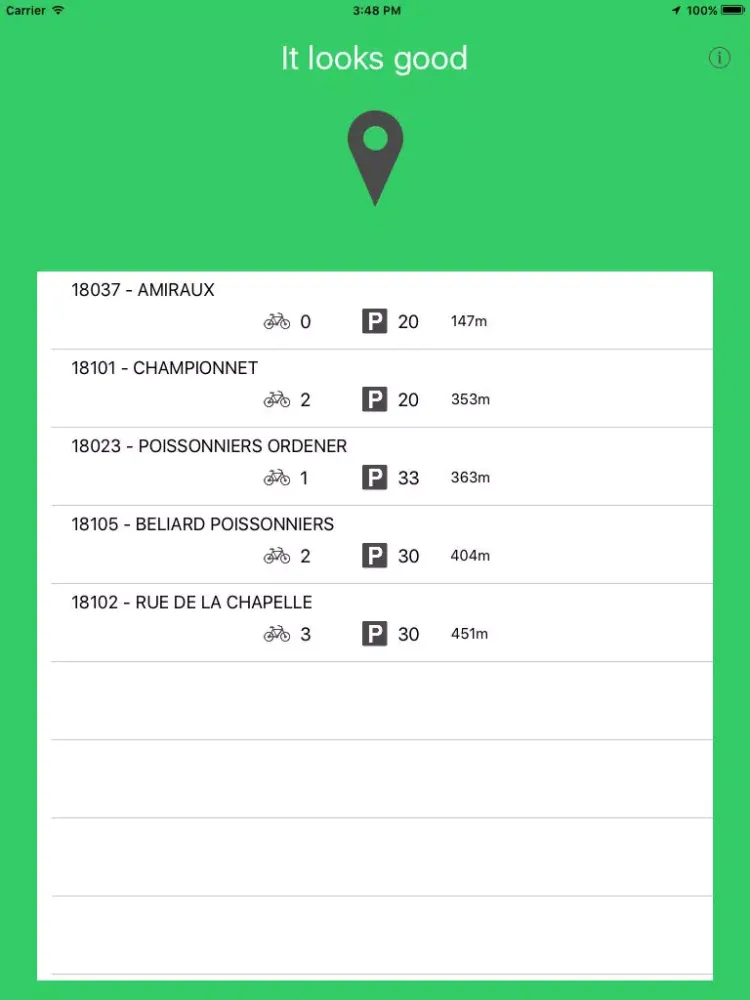 My Velib - find a bike in Paris iPad  스크린샷