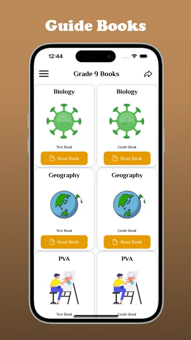 Ảnh chụp màn hình của Grade 9 Books