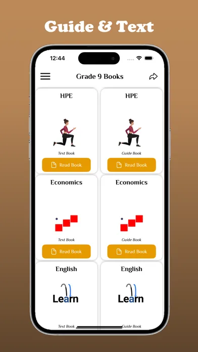 Ảnh chụp màn hình của Grade 9 Books