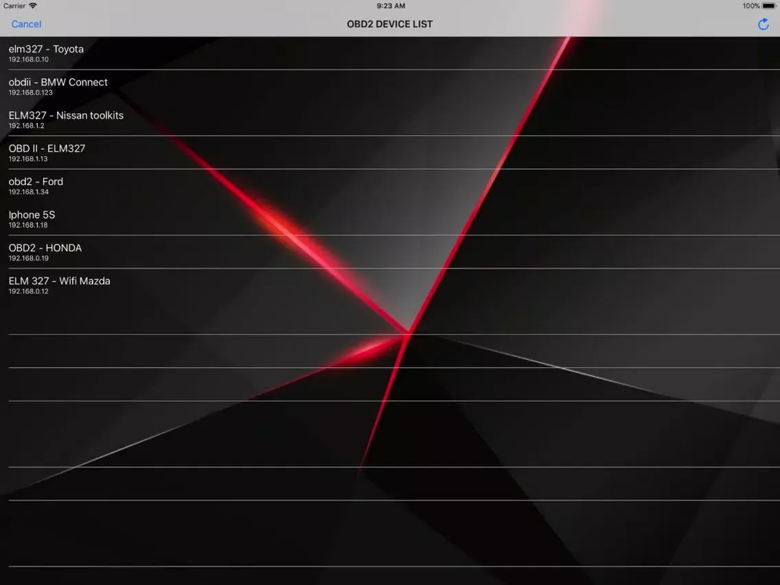 TORQUE OBD2 : OBDII SCAN TOOL iPad 应用截图