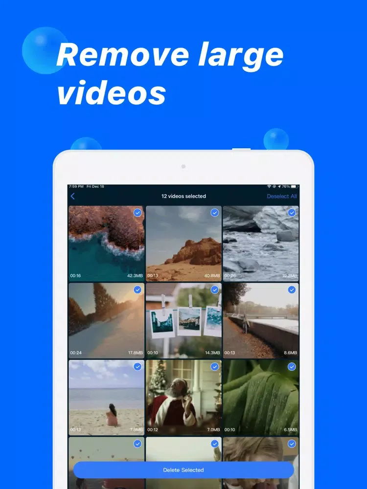 Easy Cleaner Pro-clean storage iPad  Ekran Görüntüleri