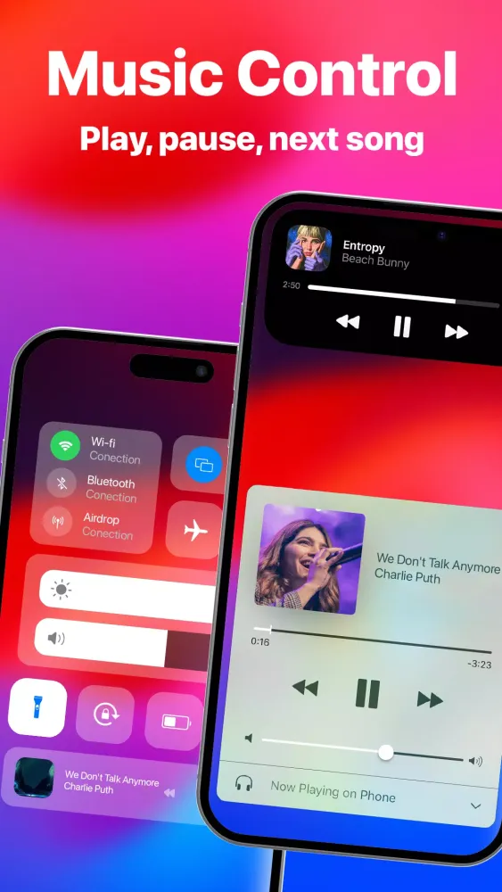 Captures d'écran de Control Center Advanced