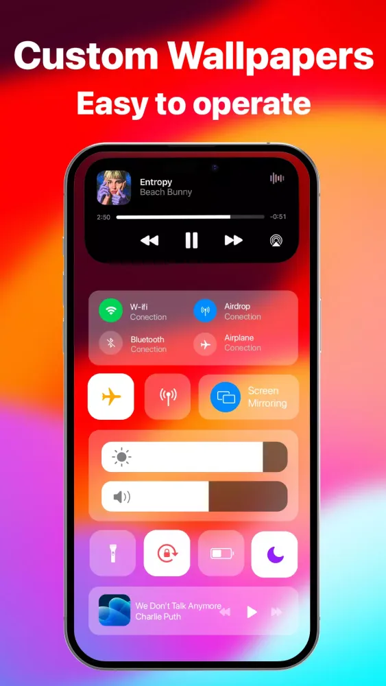 Captures d'écran de Control Center Advanced