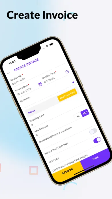 Capturas de tela do Smart Invoice -Invoice Builder