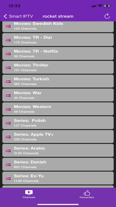 Tangkapan layar Smart IPTV