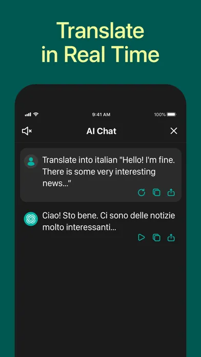 Captures d'écran de AI Chatbot App with Сhat