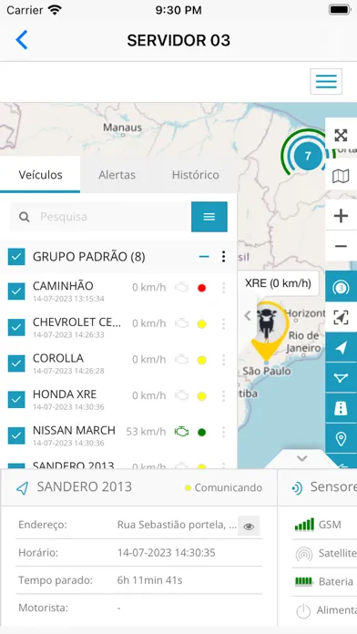 Tangkapan skrin GPS Monitor