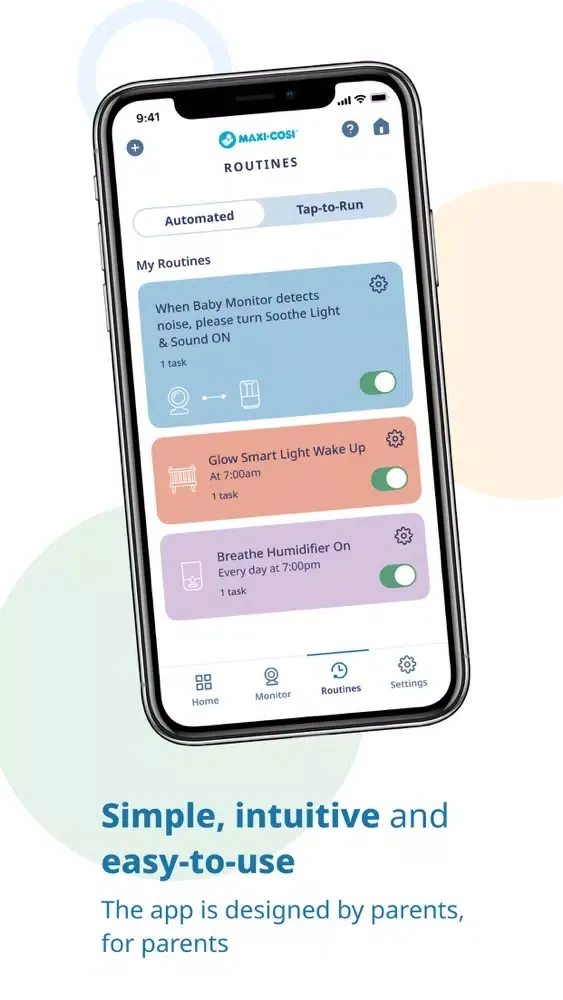 Скриншоты Maxi-Cosi Connected Home