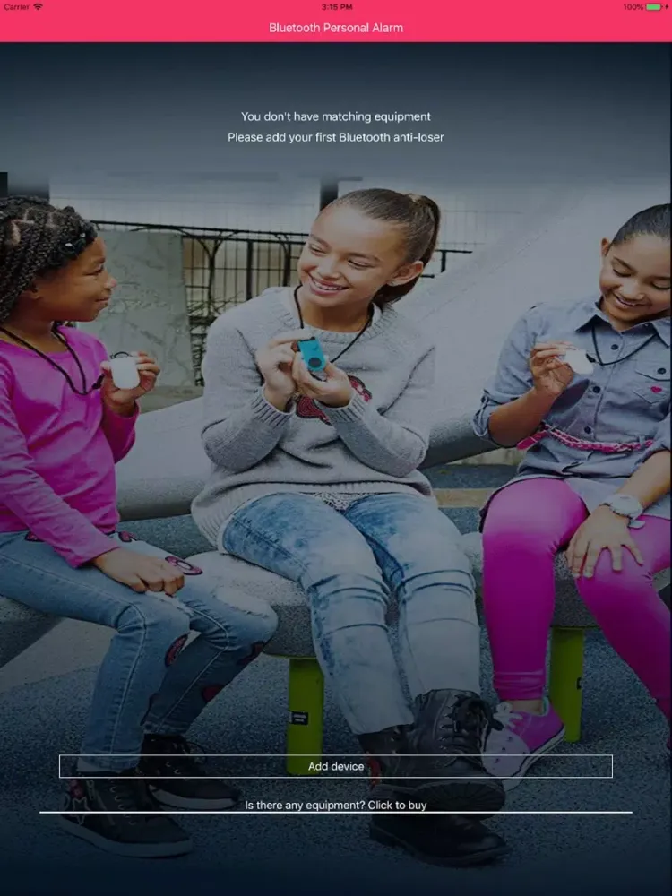 Capturas de tela do Bluetooth Personal Alarm US iPad 