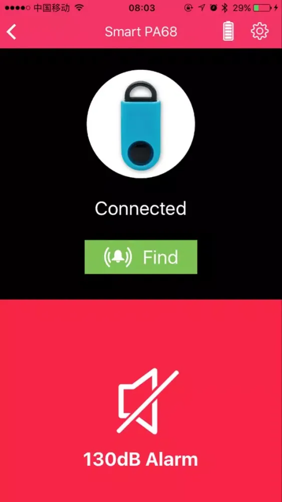 Capturas de tela do Bluetooth Personal Alarm US